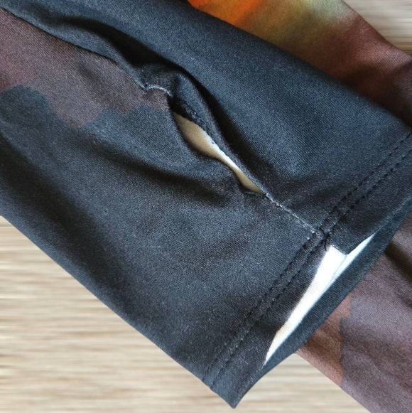 Fashion Nova Desert Sunset Mini Bodycon Longsleeve Dress - Multi Color - Picture 11 of 11